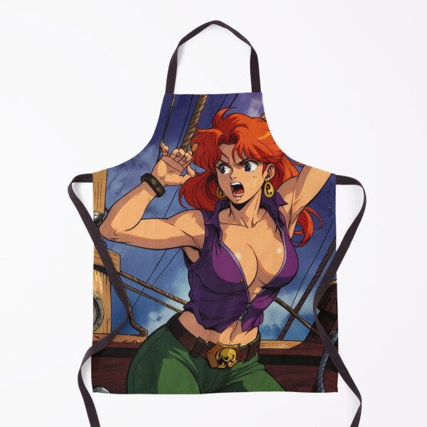 Item preview, Vintage Manga style Red Head Pirate Queen Anne Bonney vintage Anime Manga Illustration designed and sold by Vintage Designs +.