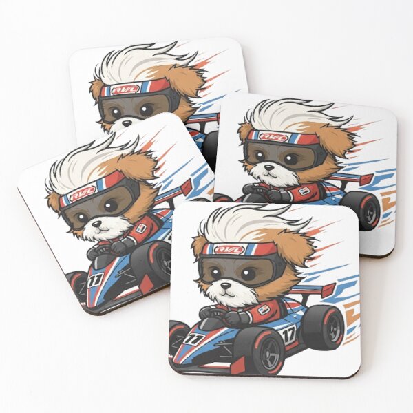 Item preview, Cute Baby Shih Tzu Race Car Driver designed and sold by likbatonboot.