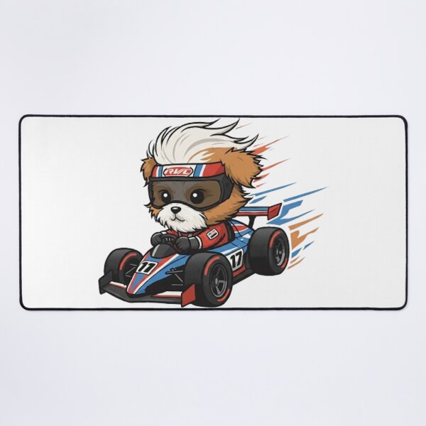Item preview, Cute Baby Shih Tzu Race Car Driver designed and sold by likbatonboot.