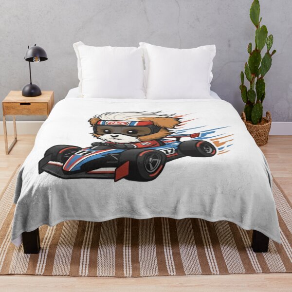 Item preview, Cute Baby Shih Tzu Race Car Driver designed and sold by likbatonboot.