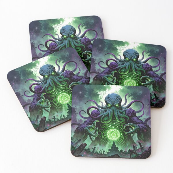 Item preview,  Cthulhu the evil all seeing Eldritch Lovecraftian God Anime Manga style art designed and sold by Vintage Designs +.