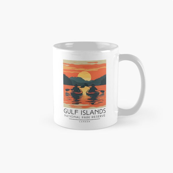 Item preview, A Vintage Illustration of Gulf Islands National Park Reserve - Canada  designed and sold by GoodOldVintage.