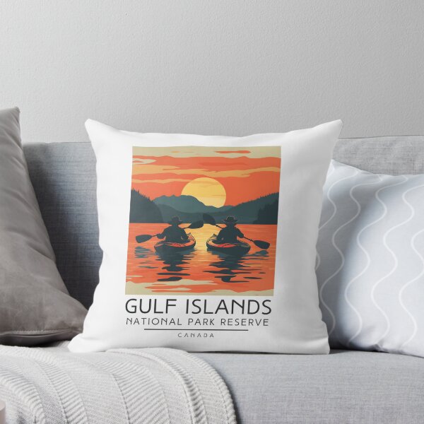Item preview, A Vintage Illustration of Gulf Islands National Park Reserve - Canada  designed and sold by GoodOldVintage.