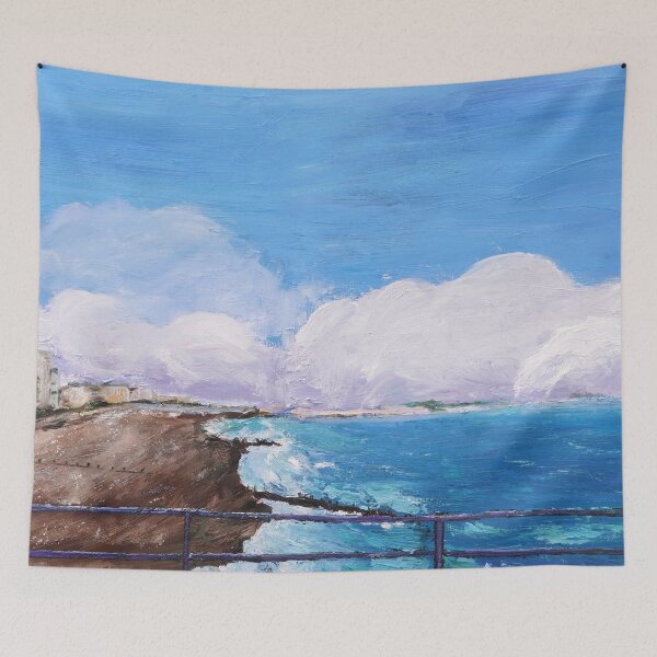 Item preview, Seaside of Eastbourne England landscape oil on canvas  designed and sold by SelenePaintings .