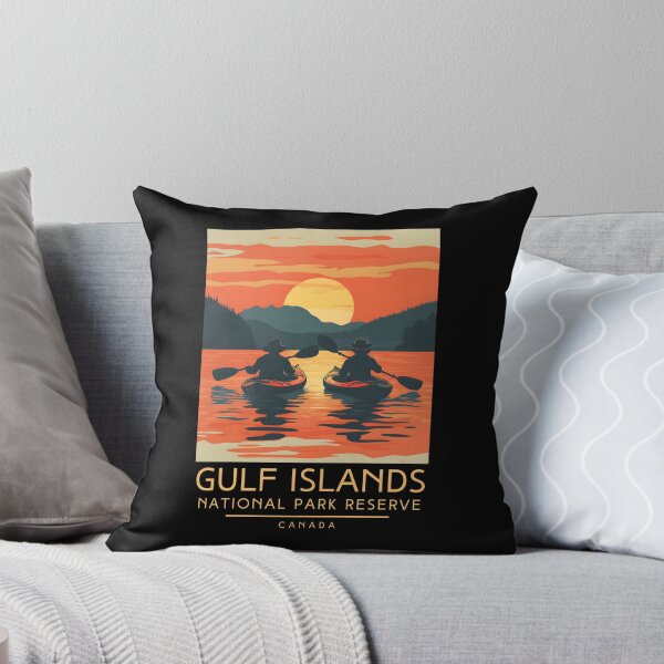 Item preview, A Vintage Illustration of Gulf Islands National Park Reserve - Canada  designed and sold by GoodOldVintage.
