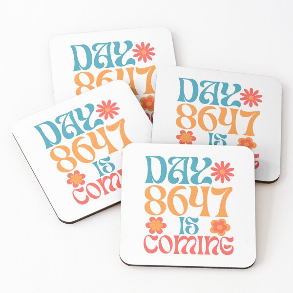 Item preview, Day 8647 is Coming – Retro Floral Protest Art designed and sold by katyako.
