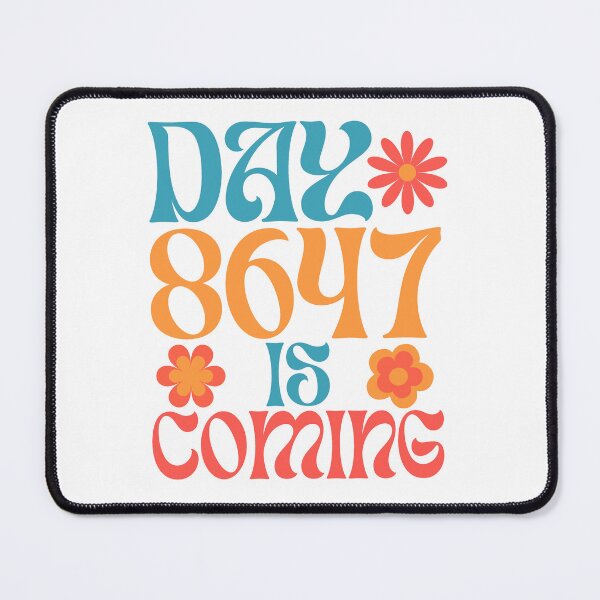 Item preview, Day 8647 is Coming – Retro Floral Protest Art designed and sold by katyako.