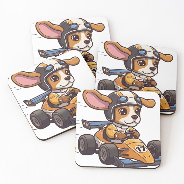 Item preview, Cute Baby Beagle Race Car Driver designed and sold by likbatonboot.