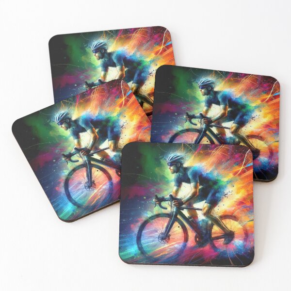 Item preview,   Cyclist in watercolor designed and sold by paulrommer.