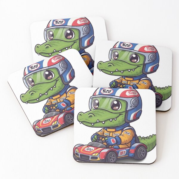 Item preview, Cute Baby Elephant Race Car Driver designed and sold by likbatonboot.