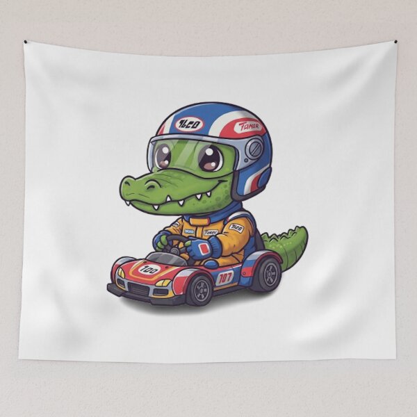 Item preview, Cute Baby Elephant Race Car Driver designed and sold by likbatonboot.