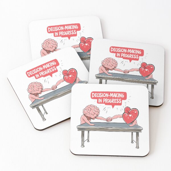 Item preview, Decision-Making in Progress Brain vs Heart Illustration designed and sold by PrintMastery.