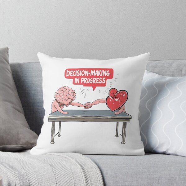 Item preview, Decision-Making in Progress Brain vs Heart Illustration designed and sold by PrintMastery.