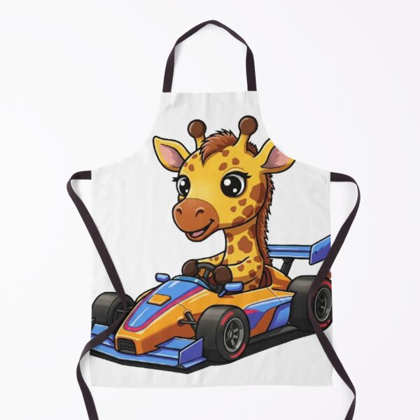 Item preview, Cute Baby Giraffe Race Car Driver designed and sold by likbatonboot.