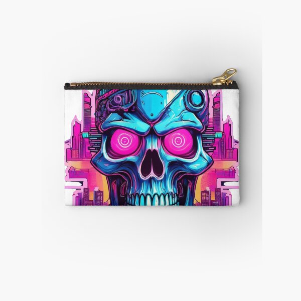 Item preview, Cyber Skull - Neon Futuristic Tech Horror designed and sold by BecomeAHight.