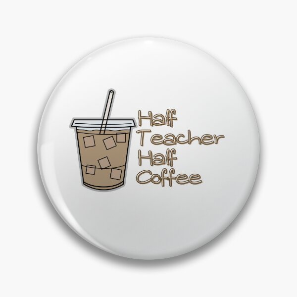Artikelvorschau, Halb Lehrer, halb Kaffee Lehrer Kaffee Vibes entworfen und verkauft von droolingdreams.