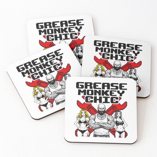 Item preview, Grease Monkey Chic Red Wrenches Tattooed Rebels designed and sold by SplashTastic.