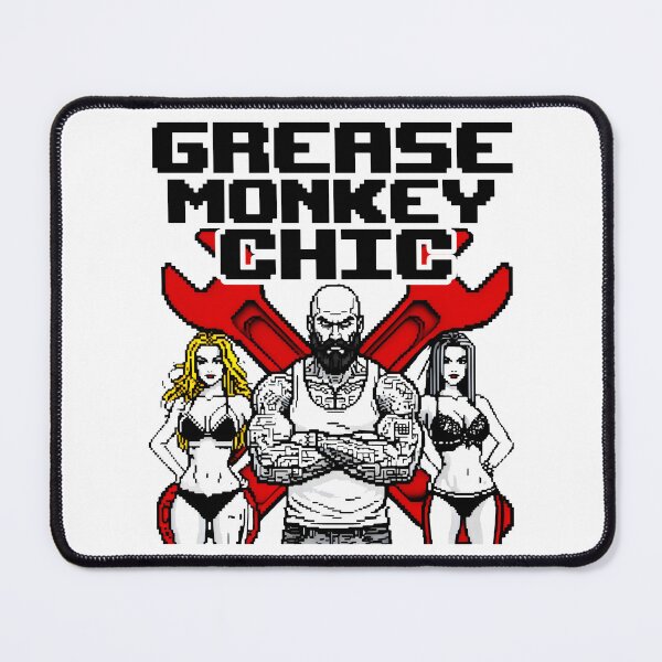 Item preview, Grease Monkey Chic Red Wrenches Tattooed Rebels designed and sold by SplashTastic.