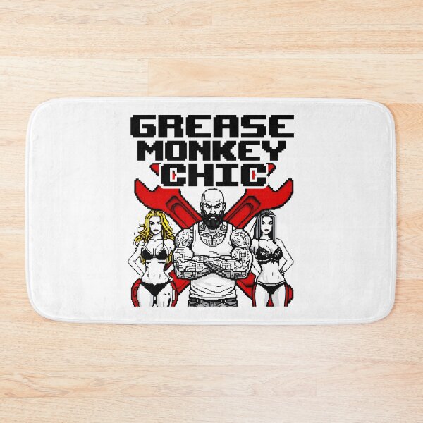 Item preview, Grease Monkey Chic Red Wrenches Tattooed Rebels designed and sold by SplashTastic.