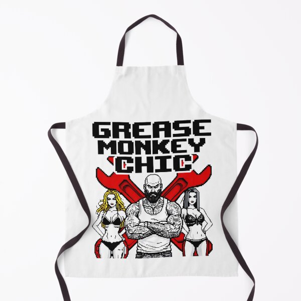 Item preview, Grease Monkey Chic Red Wrenches Tattooed Rebels designed and sold by SplashTastic.
