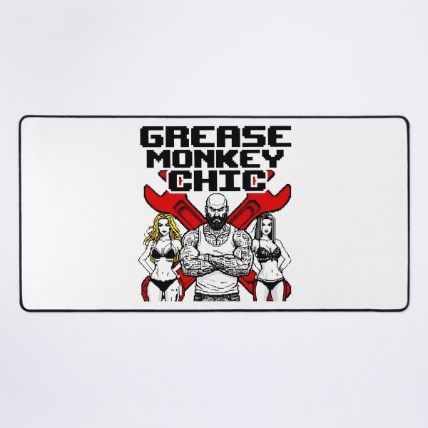 Item preview, Grease Monkey Chic Red Wrenches Tattooed Rebels designed and sold by SplashTastic.