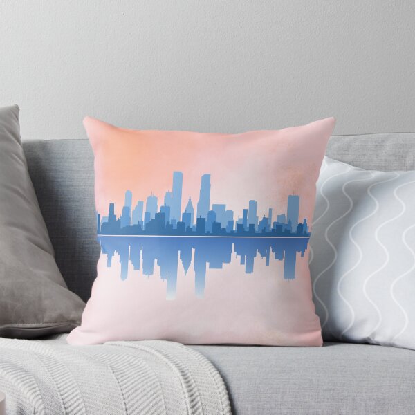 Item preview, Modern Skyline Reflection – Urban Cityscape Art designed and sold by RaiyaTees.