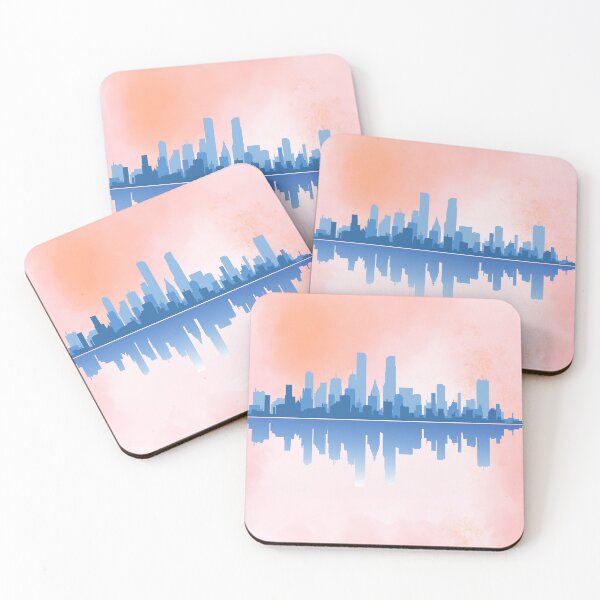 Item preview, Modern Skyline Reflection – Urban Cityscape Art designed and sold by RaiyaTees.