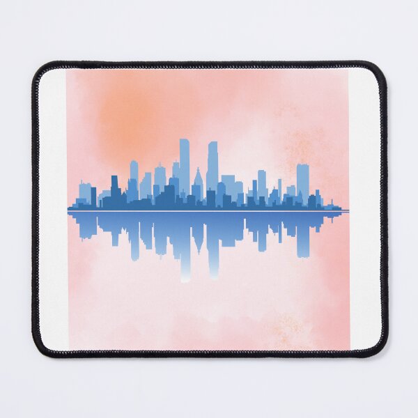 Item preview, Modern Skyline Reflection – Urban Cityscape Art designed and sold by RaiyaTees.