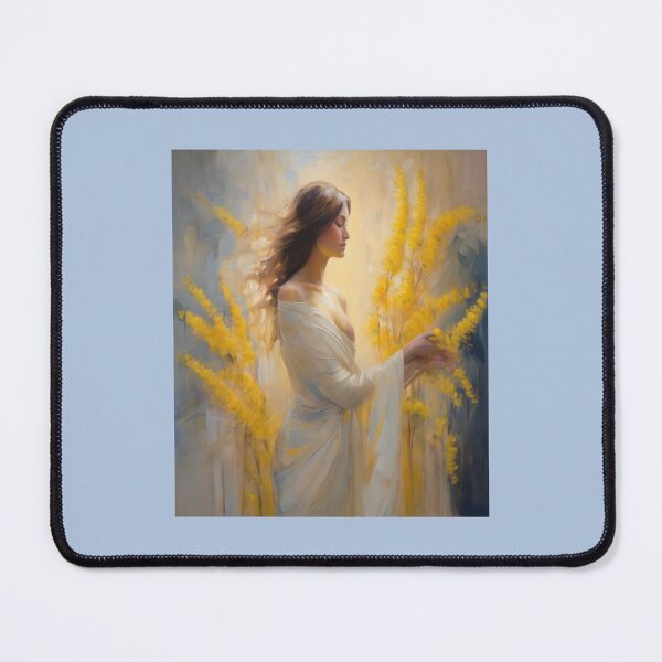 Item preview, "Mimosa Symphony: Elegant Portrayal of Strength and Hope" designed and sold by Artisticanvas.