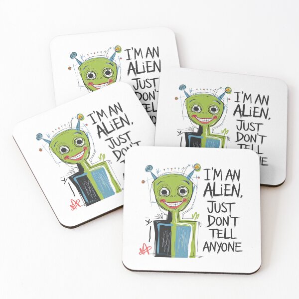 Item preview, Don't deport me, Alien, funnyfits70, Humor, Funny, retro, vintage, funny quotes, animal humor, designed and sold by FunnyFits70.