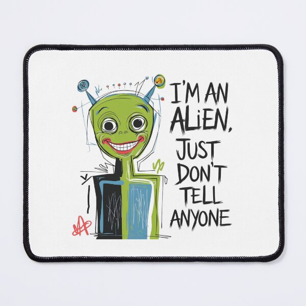 Item preview, Don't deport me, Alien, funnyfits70, Humor, Funny, retro, vintage, funny quotes, animal humor, designed and sold by FunnyFits70.