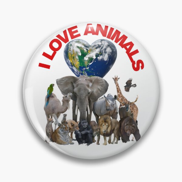 Item preview, I love Animals designed and sold by VEGANIMAL Shop.