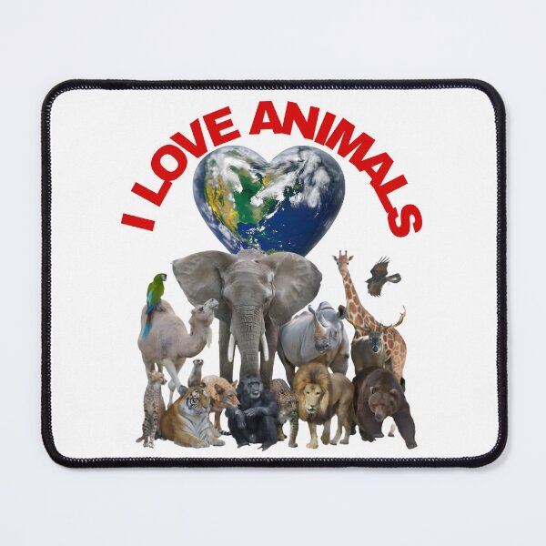 Item preview, I love Animals designed and sold by VEGANIMAL Shop.