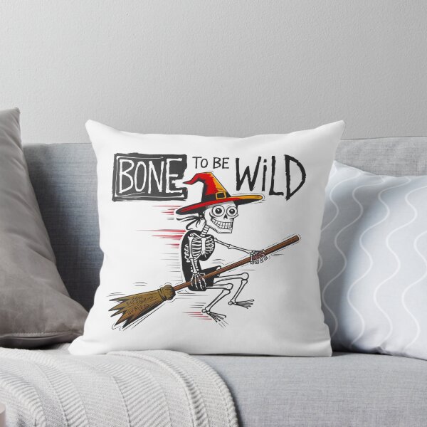 Item preview, Born to be wild, Bone, Skeleton, witch, funnyfits70, Humor, Funny, retro, vintage, funny quotes, animal humor, designed and sold by FunnyFits70.
