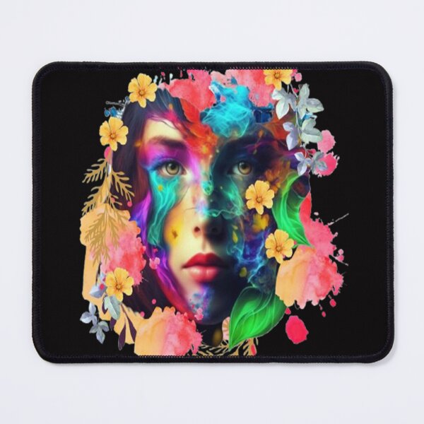 Item preview, Abstract Boho Babe, trippy graphic psychedelic arte abstracto designed and sold by Adri Barnard.