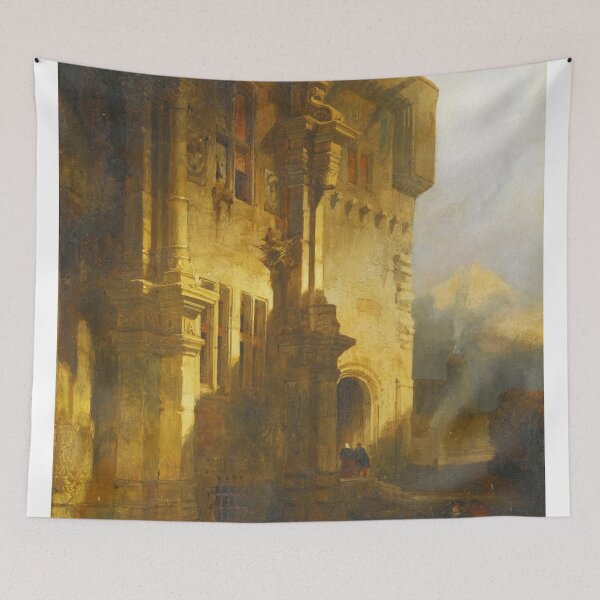 Item preview,  Part of the south front of the courtyard of Falkland Palace - David Roberts designed and sold by Vintage Designs +.