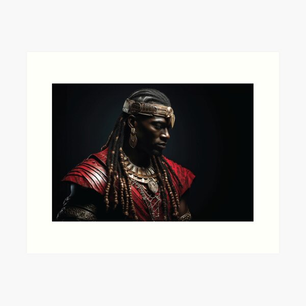 Aperçu de l'œuvre Kassang Roi Guerrier - Roi Guerrier Kassang créée et vendue par AfricArt237.