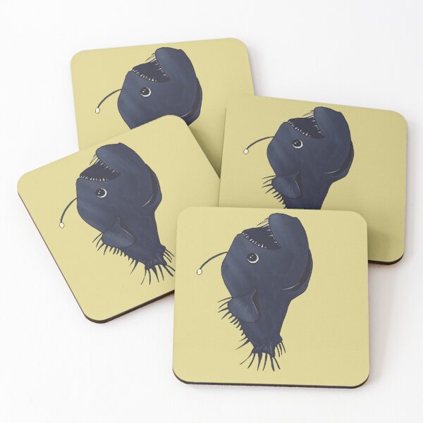 Item preview, The small anglerfish on the way to the light with background designed and sold by UniqueSoulGirl.