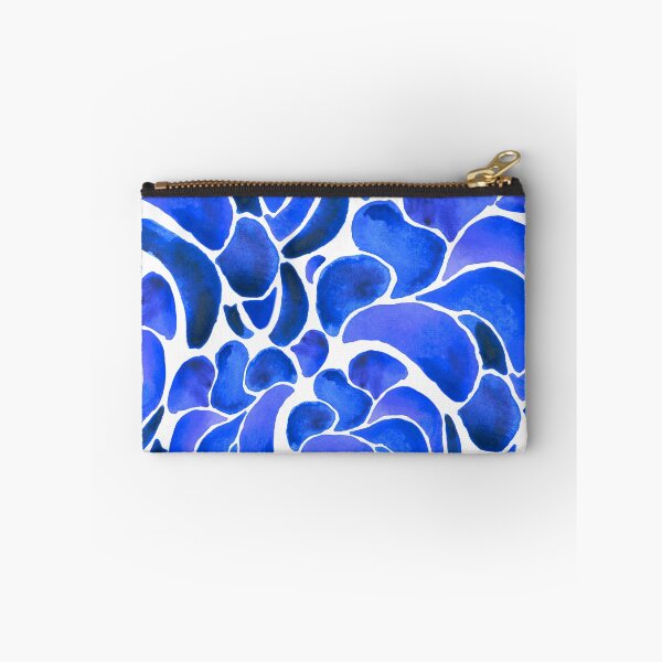 Item preview, A vibrant, abstract pattern of Montipora coral in deep cobalt blue designed and sold by Hillary Holt.