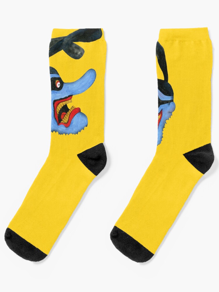 Thumbnail 1 of 5, Socks, Yellow submarine, Blue meaniens designed and sold by Bokonah.