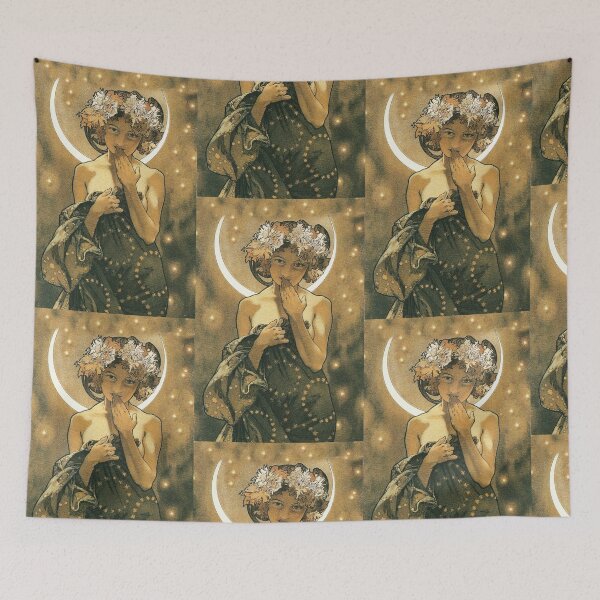 Item preview, Alphonse Mucha, Moonlight (Clair de Lune Detail) designed and sold by Vintage Designs +.