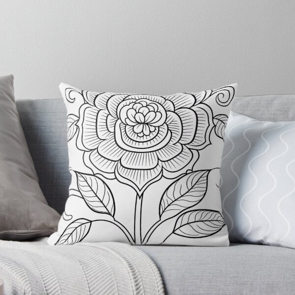 Artikelvorschau, Blumendesign Nr. 40 Malvorlagenmuster entworfen und verkauft von DavidColoring.