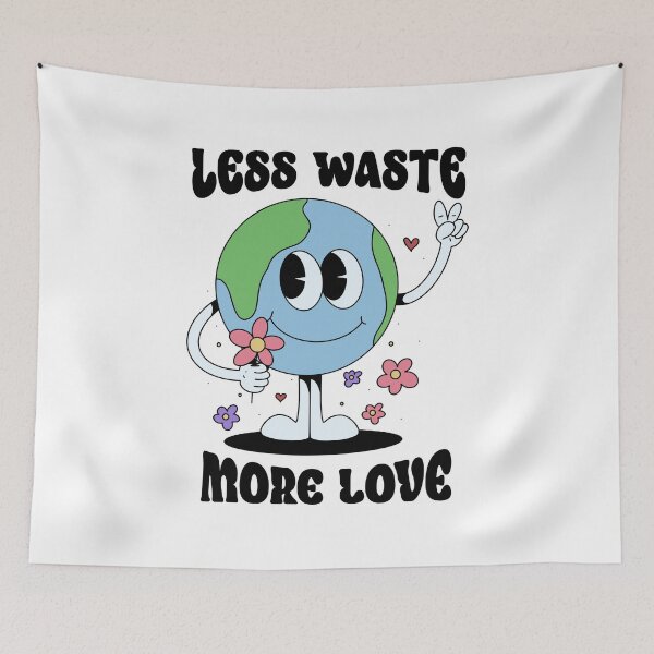 Item preview, Earth Day | Less waste, more love. designed and sold by Danil Kozik.