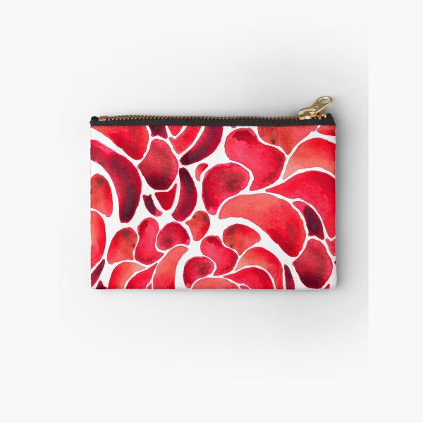 Item preview, A vibrant, abstract watercolour pattern of Montipora coral in bright red designed and sold by Hillary Holt.