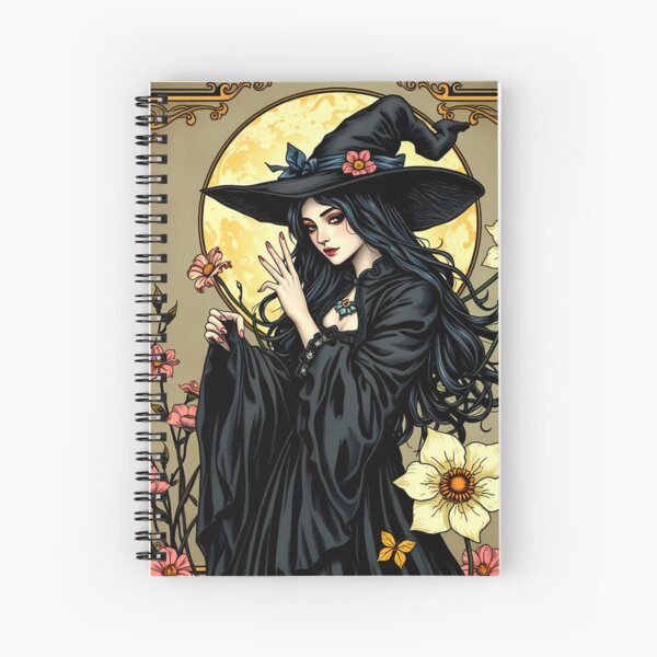 Item preview, Moonlit Enchantress: The Witch of Blooming Magic designed and sold by printsseraph.