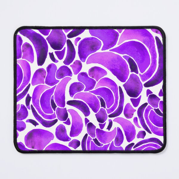 Item preview, A vibrant, abstract watercolour pattern of Montipora coral in deep purple designed and sold by Hillary Holt.