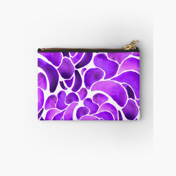 Item preview, A vibrant, abstract watercolour pattern of Montipora coral in deep purple designed and sold by Hillary Holt.
