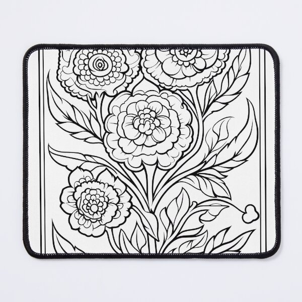 Item preview, Flower Design #43 Coloring Page Pattern  designed and sold by DavidColoring.