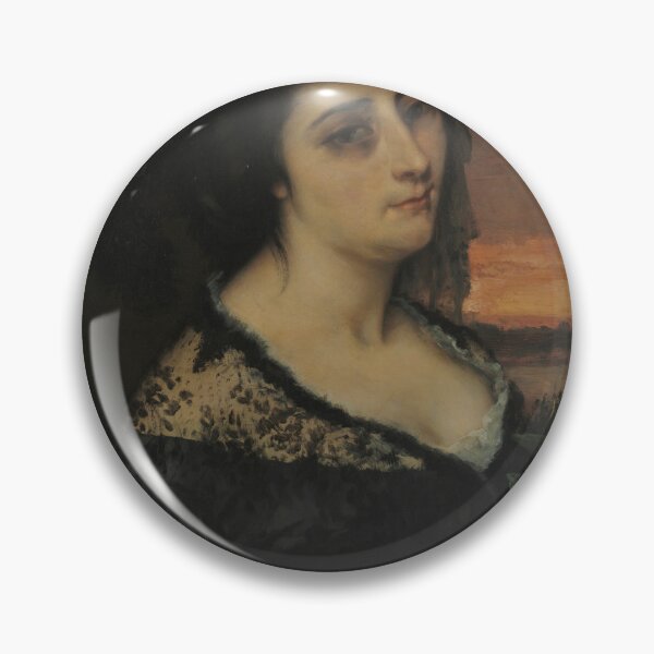 Item preview, Mme L... (Laure Borreau), 1863. Gustave Courbet (French, 1819–1877). Oil on fabric designed and sold by Vintage Designs +.