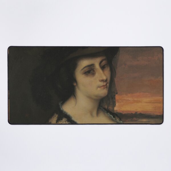Item preview, Mme L... (Laure Borreau), 1863. Gustave Courbet (French, 1819–1877). Oil on fabric designed and sold by Vintage Designs +.